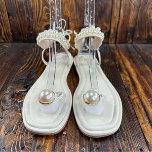 NWT Vita Grace Nikita Pearl Sandals Sz 8.5